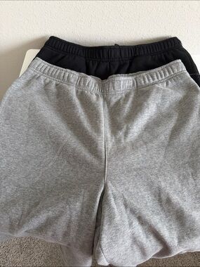 Men Grey and Black Elastic-Waist Sweatshorts - Pack (2)1 NWT and 1 one time used